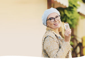 Woman Holding Product